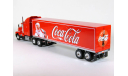 Kenworth T600 6x4 + полуприцеп фургон, Coca-Cola, 1986 - Altaya American Truck - 1:43, масштабная модель, scale43