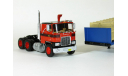 Mack Serie F, F-700 6x4 + полуприцеп платформа с паллетными бортами, 1973 - Altaya American Truck - 1:43, масштабная модель, scale43