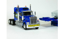 Western Star 4900 EX 6x4 + полуприцеп трал с лодкой, 1990 - Altaya American Truck - 1:43, масштабная модель, scale43