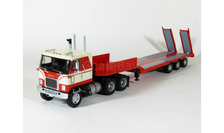 GMC Astro 95 6x4 + полуприцеп трал, 1970 - Altaya American Truck - 1:43, масштабная модель, scale43