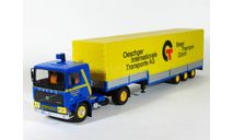 Volvo F12 Intercooler Turbo 6 F1220 + полуприцеп джамбо бортовой с тентом, 1977-1993 - Altaya тягачи мира - 1:43, масштабная модель, scale43