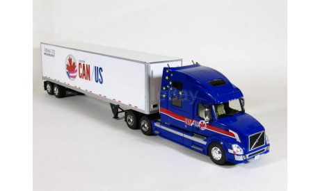 Volvo VN 670 6x4 с п/прицепом фургон, CAN/US, 1998 - Altaya American Truck - 1:43, масштабная модель, scale43