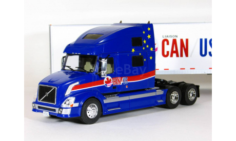 Volvo VN 670 6x4 с п/прицепом фургон, CAN/US, 1998 - Altaya American Truck - 1:43, масштабная модель, scale43