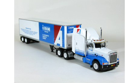 Perterbilt 377 A/E 6x4 с п/прицепом фургон, 1998 - Altaya American Truck - 1:43, масштабная модель, scale43, Peterbilt