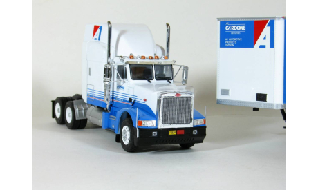 Perterbilt 377 A/E 6x4 с п/прицепом фургон, 1998 - Altaya American Truck - 1:43, масштабная модель, scale43, Peterbilt