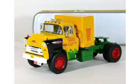 Chevrolet 9700 LCF (9100) + полуприцеп фургон, Mayflower, 1956 - Altaya American Truck - 1:43, масштабная модель, scale43