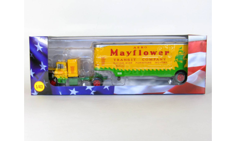 Chevrolet 9700 LCF (9100) + полуприцеп фургон, Mayflower, 1956 - Altaya American Truck - 1:43, масштабная модель, scale43