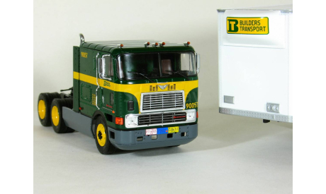International Eagle 9800 COE 6x4 + полуприцеп фургон, 1995 - Altaya American Truck - 1:43, масштабная модель, scale43