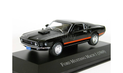 Ford Mustang Mach 1 Coupe, black, 1969 - Altaya American Cars - 1:43