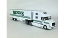 Volvo VNL 730 6x4 + полуприцеп фургон джамбо, BEKINS, 2010 - Altaya American Truck - 1:43, масштабная модель, scale43