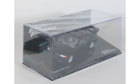 Honda Civic EJ1 из к/ф ’Форсаж’, black, 1993 - Altaya Fast & Furious - 1:43, масштабная модель, scale43