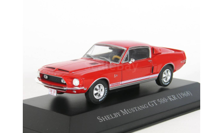Ford Mustang Shelby GT 500-KR (GT500 KR), red, 1968 - Altaya American Cars - 1:43, масштабная модель, scale43