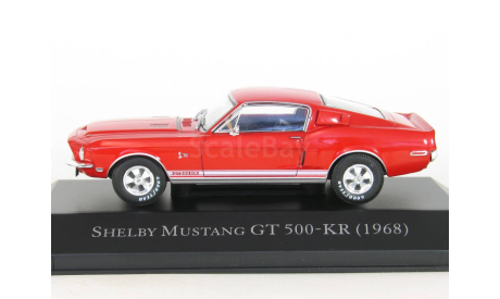 Ford Mustang Shelby GT 500-KR (GT500 KR), red, 1968 - Altaya American Cars - 1:43, масштабная модель, scale43
