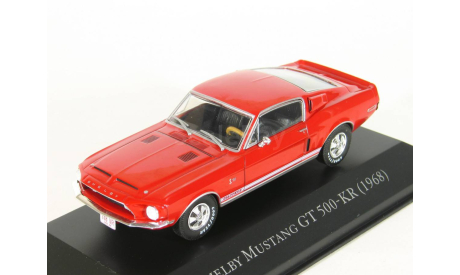 Ford Mustang Shelby GT 500-KR (GT500 KR), red, 1968 - Altaya American Cars - 1:43, масштабная модель, scale43