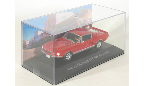 Ford Mustang Shelby GT 500-KR (GT500 KR), red, 1968 - Altaya American Cars - 1:43, масштабная модель, scale43