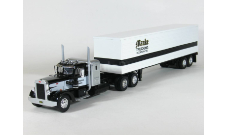 Peterbilt 350 6x4 + полуприцеп фургон, 1954 - Altaya American Truck - 1:43, масштабная модель, scale43