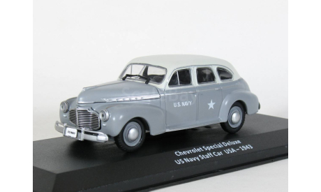 Chevrolet Special Deluxe - US Navy Staff Car (USA - 1943) - Altaya Military WWII - 1:43, масштабная модель, scale43