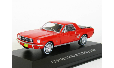 Пикап Ford Mustang Mustero Ute, red, 1966 - Altaya Ford Mustang - 1:43, масштабная модель, scale43