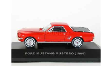 Пикап Ford Mustang Mustero Ute, red, 1966 - Altaya Ford Mustang - 1:43, масштабная модель, scale43