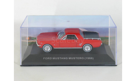 Пикап Ford Mustang Mustero Ute, red, 1966 - Altaya Ford Mustang - 1:43, масштабная модель, scale43