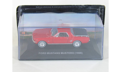 Пикап Ford Mustang Mustero Ute, red, 1966 - Altaya Ford Mustang - 1:43, масштабная модель, scale43