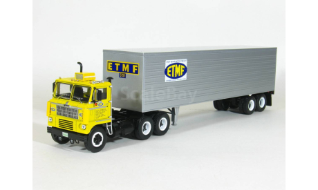 White 7400 COE 6x4 + полуприцеп фургон, ETMF, 1961 - Altaya American Truck - 1:43, масштабная модель, scale43, White Motor Company