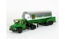 Unic MZ36 Saverne + полуприцеп цистерна газовоз, L’AIR LIQUIDE, 1960-1966 - Altaya тягачи мира - 1:43, масштабная модель, 1/43