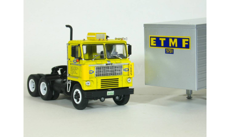 White 7400 COE 6x4 + полуприцеп фургон, ETMF, 1961 - Altaya American Truck - 1:43, масштабная модель, scale43, White Motor Company