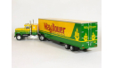 International Transtar 4370 6x4 + полуприцеп фургон джамбо, Mayflower, 1975 - Altaya American Truck - 1:43, масштабная модель, scale43