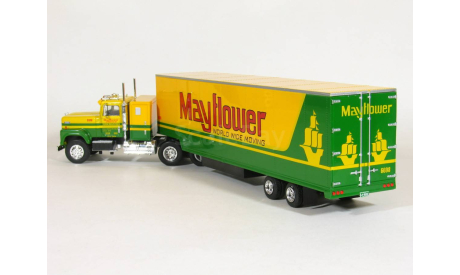 International Transtar 4370 6x4 + полуприцеп фургон джамбо, Mayflower, 1975 - Altaya American Truck - 1:43, масштабная модель, scale43
