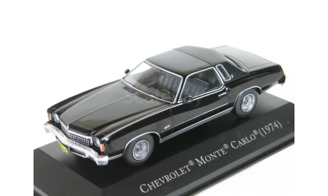 Chevrolet Monte Carlo, black, 1974 - Altaya American Cars - 1:43, масштабная модель, scale43