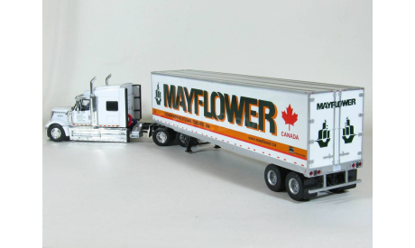 International Lonestar with 56’ Low Roof Sleeper (с низкой крышей) 6x4 + полуприцеп фургон, 2010 - Altaya American Truck - 1:43, масштабная модель, scale43