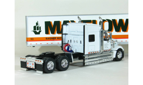 International Lonestar with 56’ Low Roof Sleeper (с низкой крышей) 6x4 + полуприцеп фургон, 2010 - Altaya American Truck - 1:43, масштабная модель, scale43