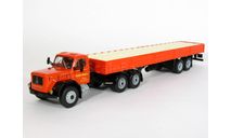 Magirus-Deutz Jupiter 6X6 с бортовым полуприцепом с мешками, red, 1960-1967 - Altaya тягачи мира - 1:43, масштабная модель, scale43