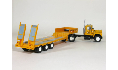 Mack Serie R (R-Series) 6x4 + полуприцеп трал, 1975 - Altaya American Truck - 1:43, масштабная модель, scale43