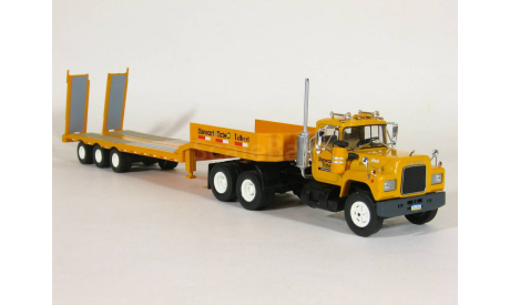 Mack Serie R (R-Series) 6x4 + полуприцеп трал, 1975 - Altaya American Truck - 1:43, масштабная модель, scale43