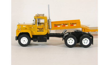 Mack Serie R (R-Series) 6x4 + полуприцеп трал, 1975 - Altaya American Truck - 1:43, масштабная модель, scale43