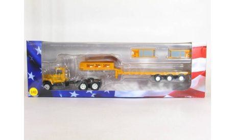Mack Serie R (R-Series) 6x4 + полуприцеп трал, 1975 - Altaya American Truck - 1:43, масштабная модель, scale43