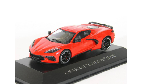 Chevrolet Corvette, red, 2020 - Altaya American Cars - 1:43, масштабная модель, scale43