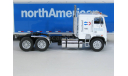 Freightliner FLA 9664 6x4 + полуприцеп фургон джамбо, NorthAmerican, 1985 - Altaya American Truck - 1:43, масштабная модель, scale43