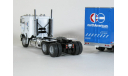 Freightliner FLA 9664 6x4 + полуприцеп фургон джамбо, NorthAmerican, 1985 - Altaya American Truck - 1:43, масштабная модель, scale43