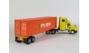 Freightliner FLD 112 6x4 + полуприцеп контейнеровоз, HYUNDAI, 1993 - Altaya American Truck - 1:43, масштабная модель, scale43