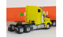 Freightliner FLD 112 6x4 + полуприцеп контейнеровоз, HYUNDAI, 1993 - Altaya American Truck - 1:43, масштабная модель, scale43