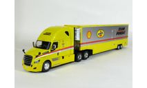 Freightliner Cascadia 6x4 + полуприцеп фургон джамбо, 2016 - Altaya American Truck - 1:43, масштабная модель, scale43