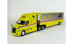 Freightliner Cascadia 6x4 + полуприцеп фургон джамбо, 2016 - Altaya American Truck - 1:43