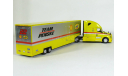 Freightliner Cascadia 6x4 + полуприцеп фургон джамбо, 2016 - Altaya American Truck - 1:43, масштабная модель, scale43