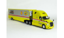 Freightliner Cascadia 6x4 + полуприцеп фургон джамбо, 2016 - Altaya American Truck - 1:43, масштабная модель, scale43