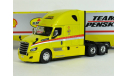 Freightliner Cascadia 6x4 + полуприцеп фургон джамбо, 2016 - Altaya American Truck - 1:43, масштабная модель, scale43