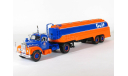 Mack B61T + полуприцеп цистерна, Gulf, 1953-1966 - Altaya тягачи мира - 1:43, масштабная модель, scale43