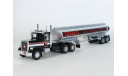 Freightliner FLC 120 64T 6x4 + полуприцеп цистерна, TEXACO, 1977 - Altaya American Truck - 1:43, масштабная модель, scale43